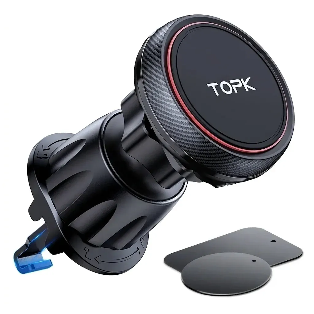 TOPK 6-Magnet Air Vent Car Phone Holder